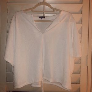 Who What Wear White Tie Top